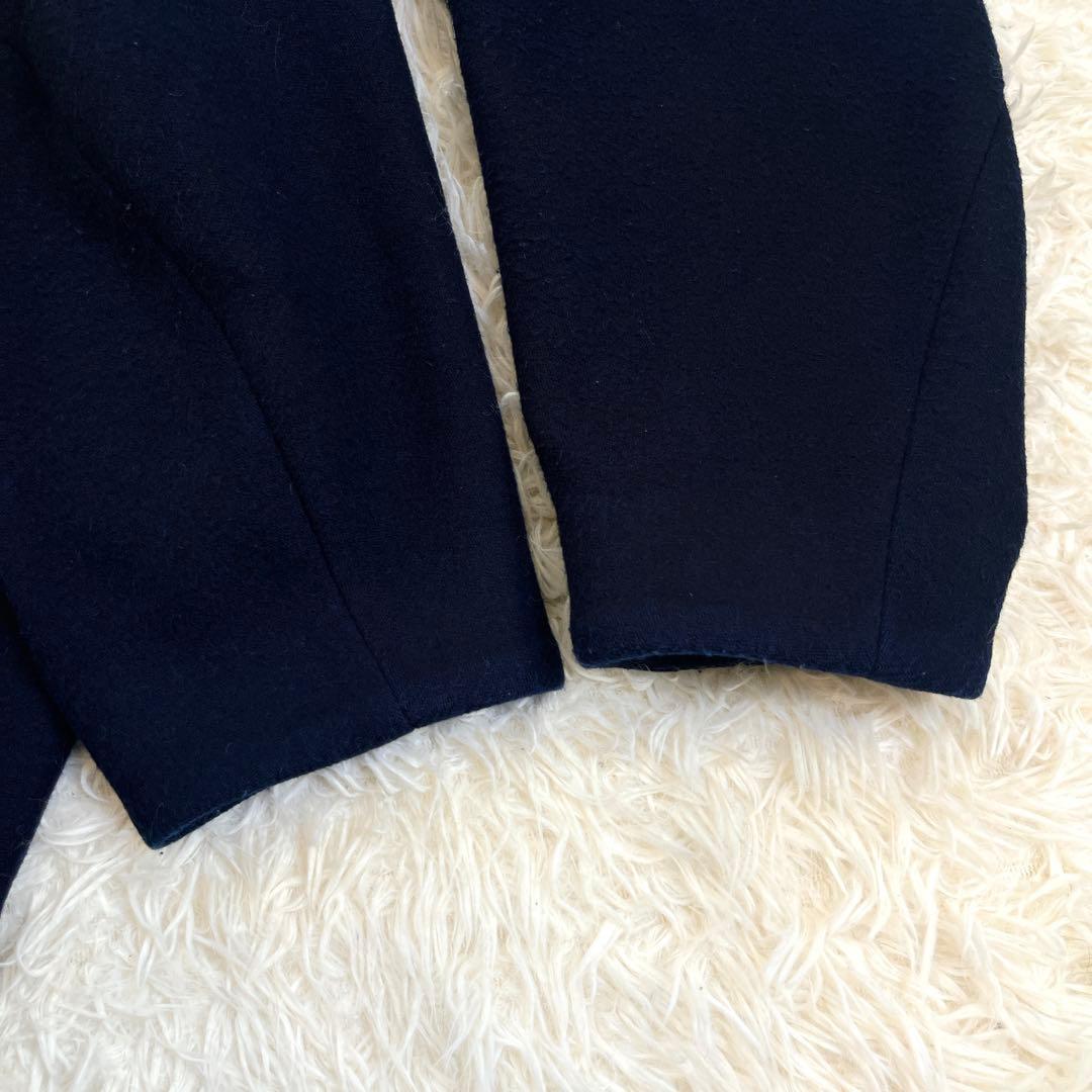 エンフォルド ダブル チェスターコート Pコート ウール オーバーサイズ 紺