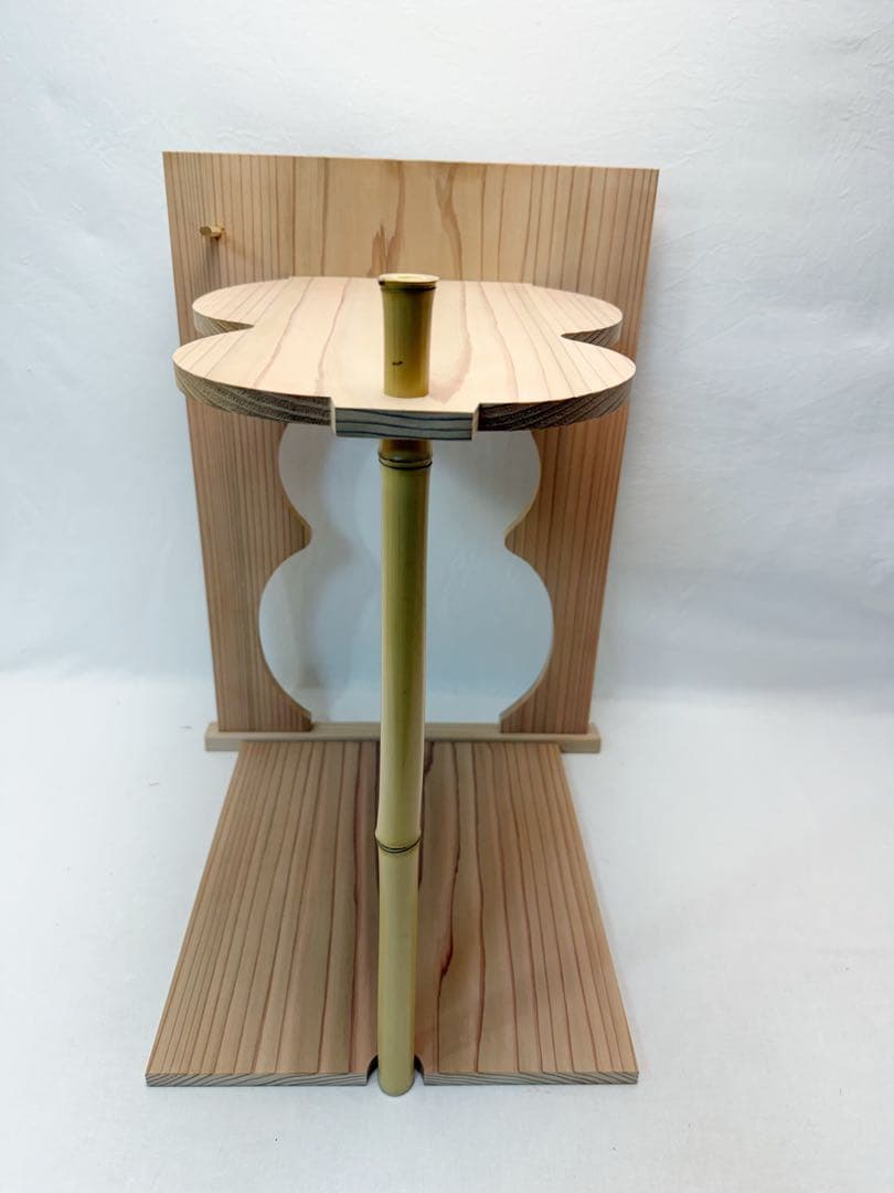 未使用 茶道具 奥村 峯春作 淡々斎好 瓢棚 組み立式 保護シート付 元箱