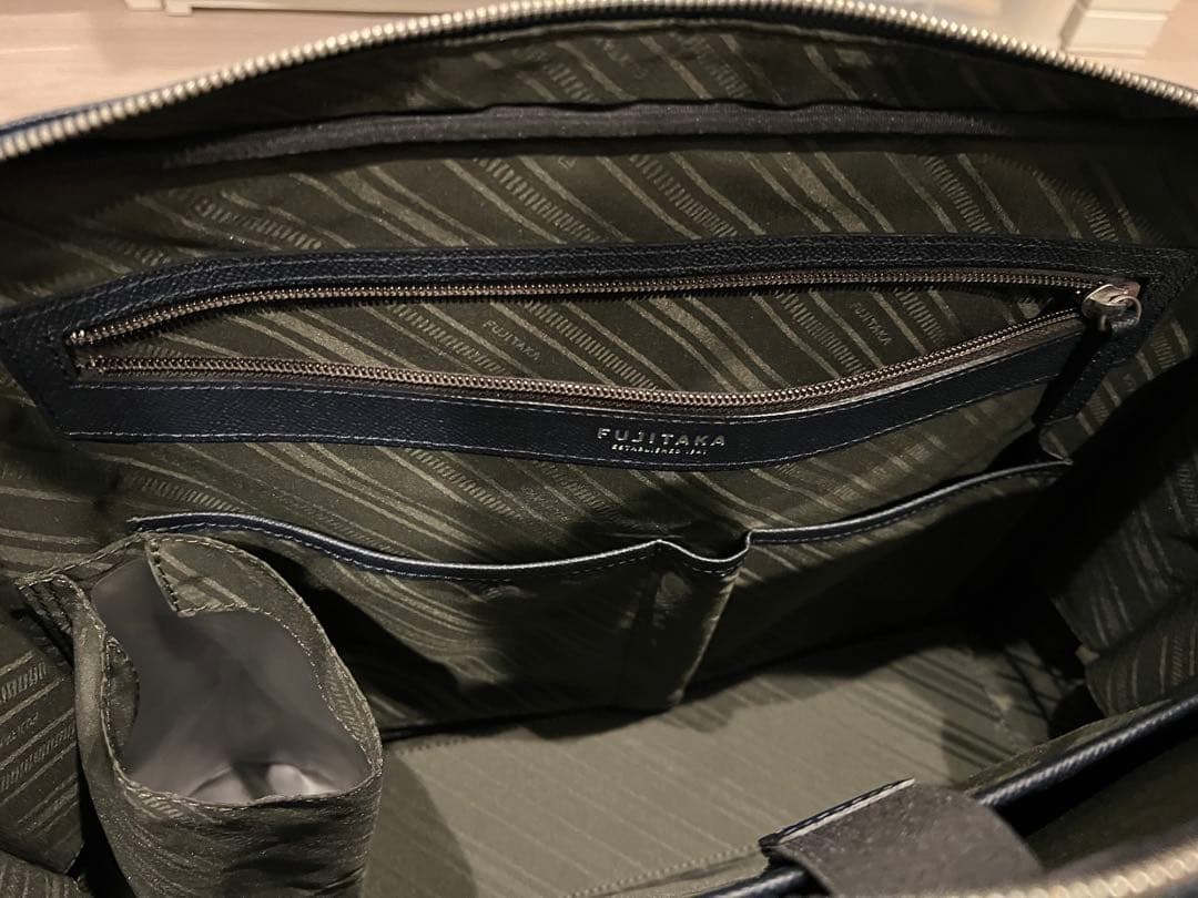【新品同様】FUJITAKA ネイビー ビジネスバッグ