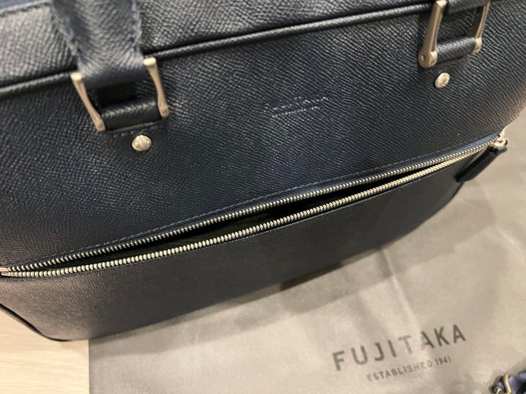 【新品同様】FUJITAKA ネイビー ビジネスバッグ