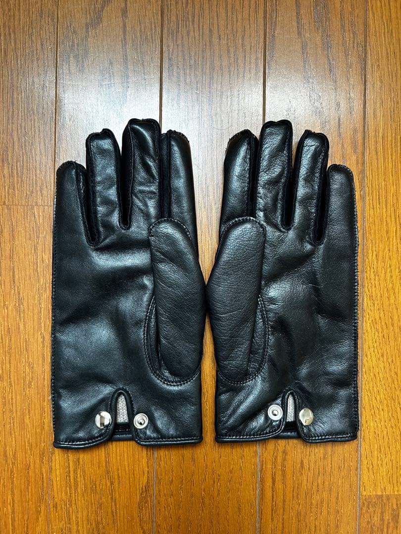 【カシミヤ】WASHABLE LEATHER GLOVES [BUSINESS]