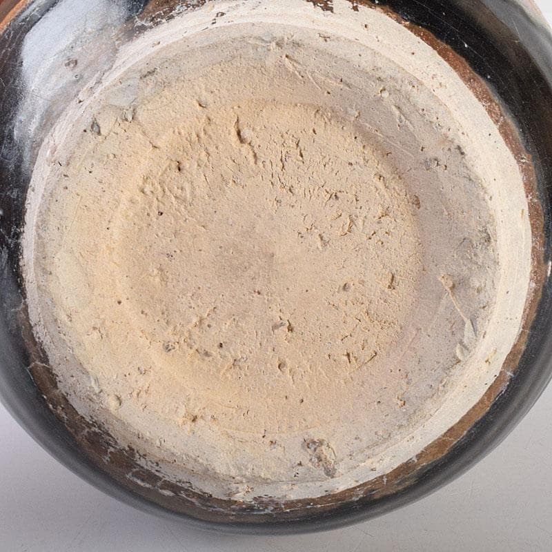 中国　磁州窯黒釉　壺　花入　C　6888