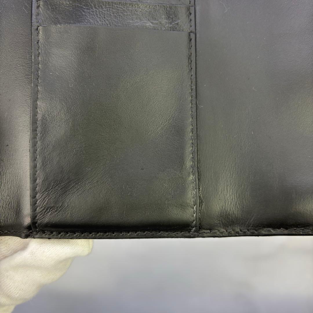 【正規品✨】BOTTEGA VENETA 三つ折り財布 ブラック