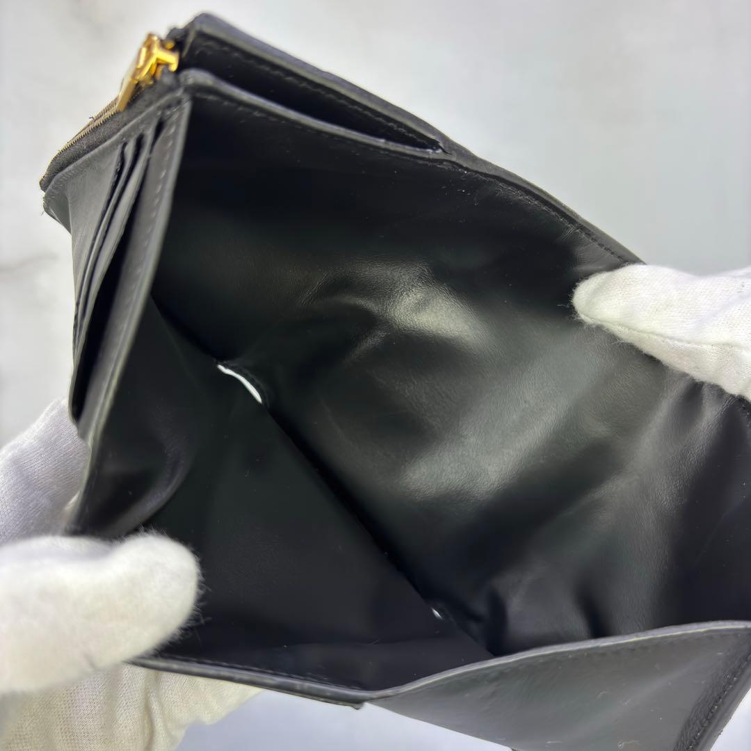 【正規品✨】BOTTEGA VENETA 三つ折り財布 ブラック