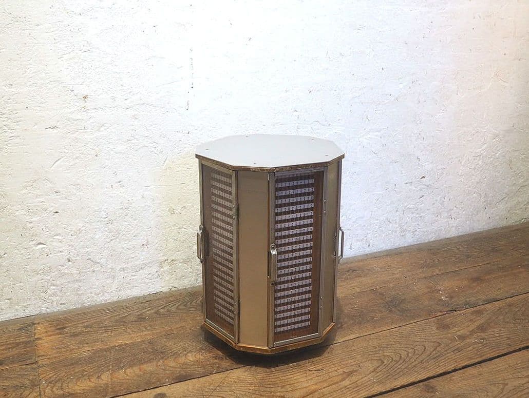 1337 回転式　レトロなハンコケース　判子　店舗什器　レトロ　ヴィンテージ