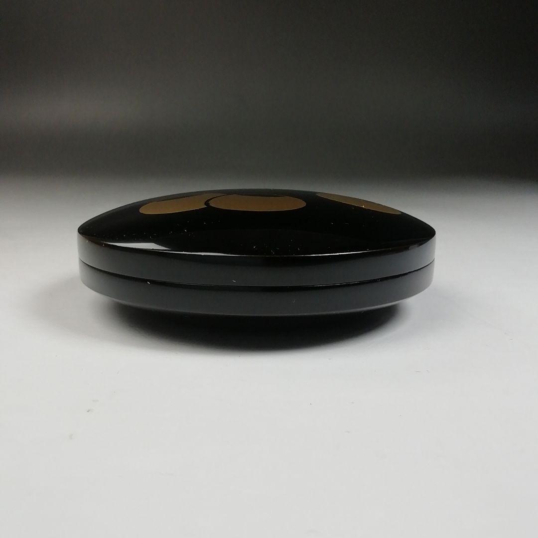 Ｗ９３　香合　『つぼつぼ蒔絵』『塗師　伊藤表正 作』　共箱　茶道具