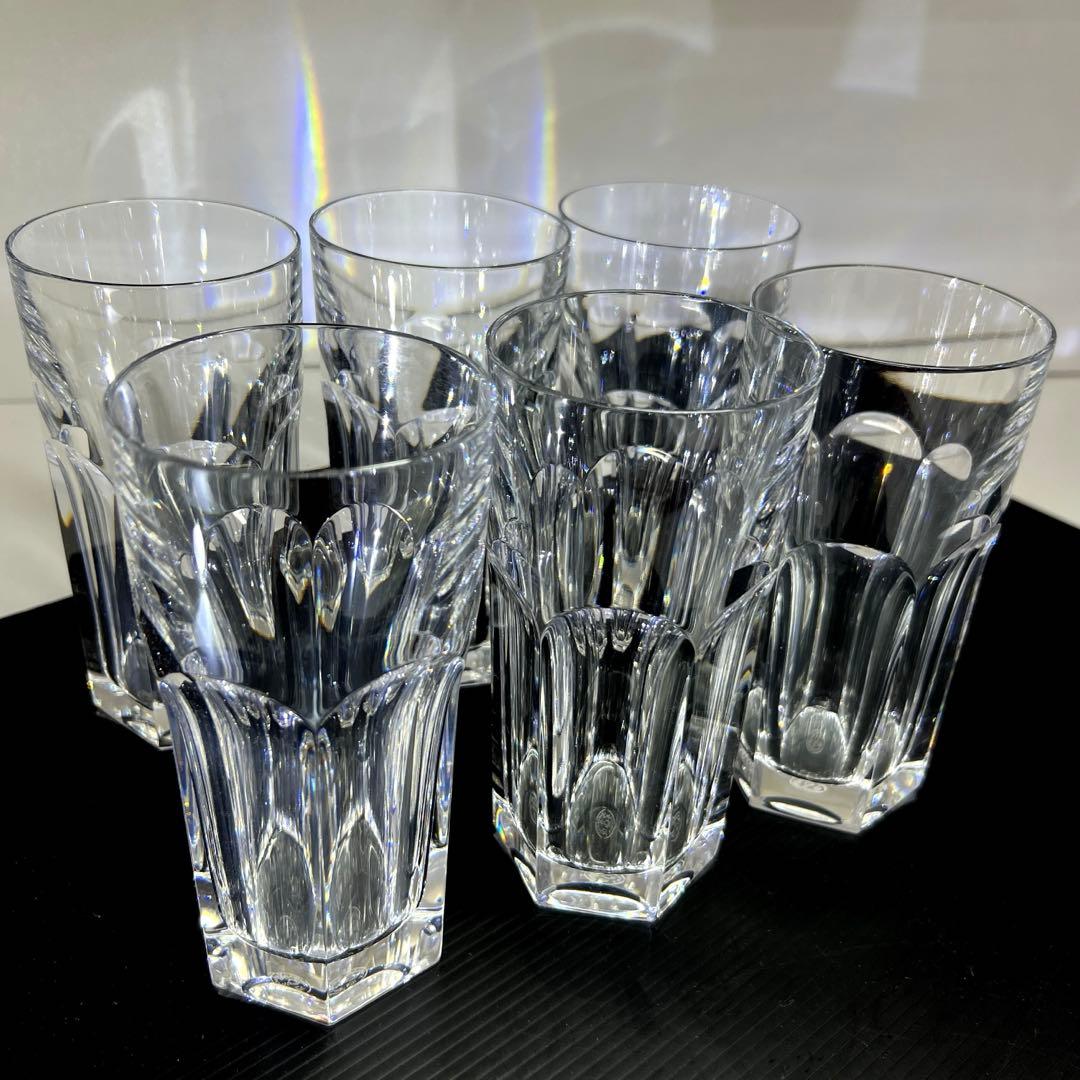 ☆洋3 バカラ　アルクールハイボールグラス6客　高さ14㎝ 東Y7-1020⑤