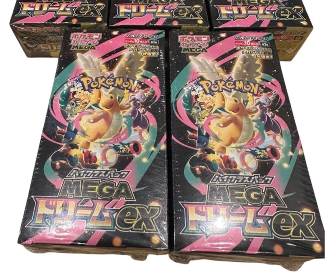 ◆ポケモンカード MEGAドリームex 新品未開封 シュリンク付き 5BOX◆