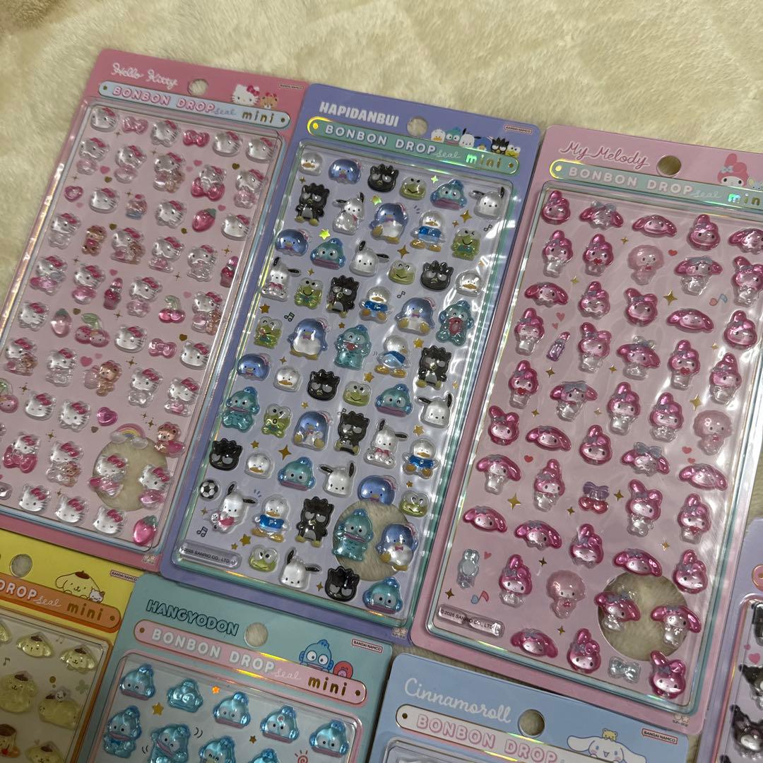 【正規品】サンリオ　ボンボンドロップシールミニ　7種セット