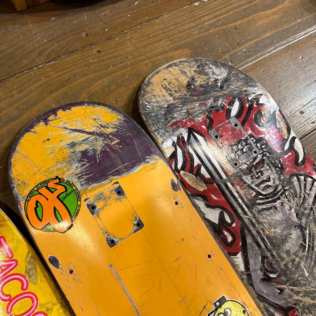 スケボー　廃デッキ　セット　DIY インチ