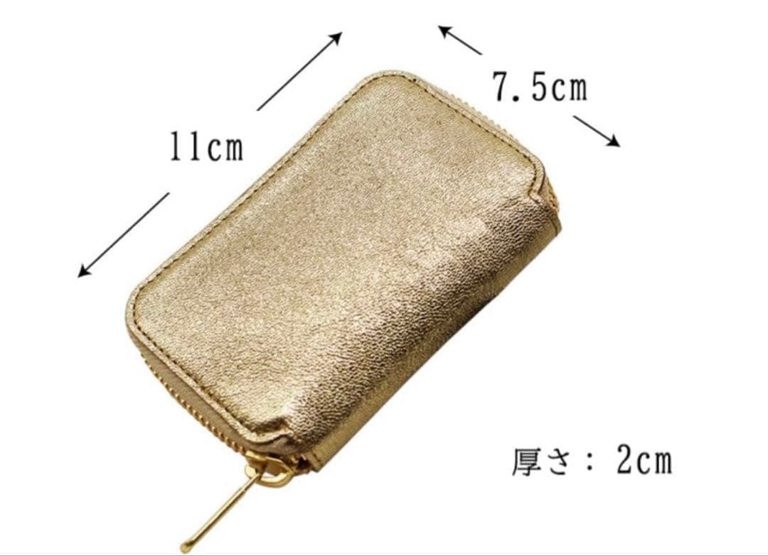 nadaya⭐︎新品mu コンパクト 財布 シルバー ヤギ革 日本製