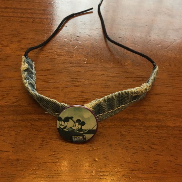 ブレスレット ミッキー&ミニー レア 新品 缶バッジ 付き