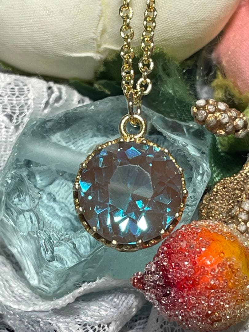 ふう　アンティーク　サフィレット　ネックレス