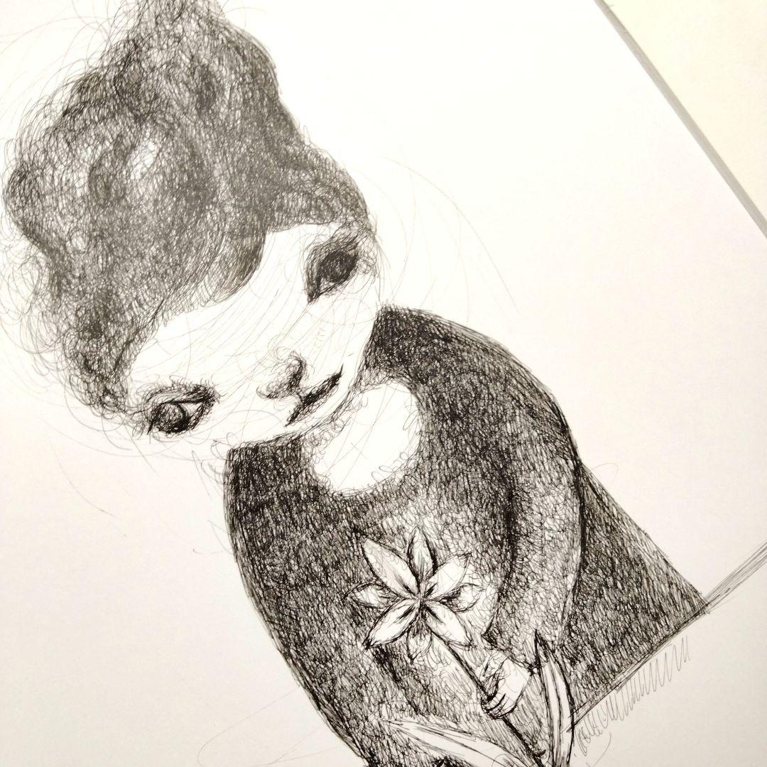 ☆ 柴原幸智 極細ペン画 原画