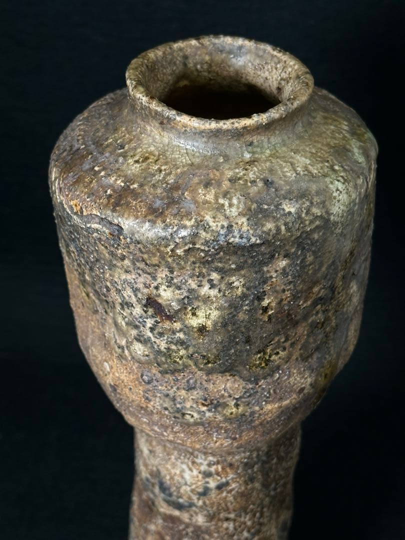 古伊賀　花生　花瓶　伊賀焼