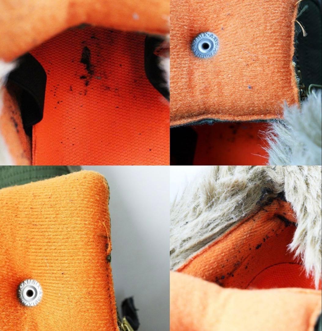 キャピタル KAPITAL MA-1 スニーカー グリーン エアフォース ボア