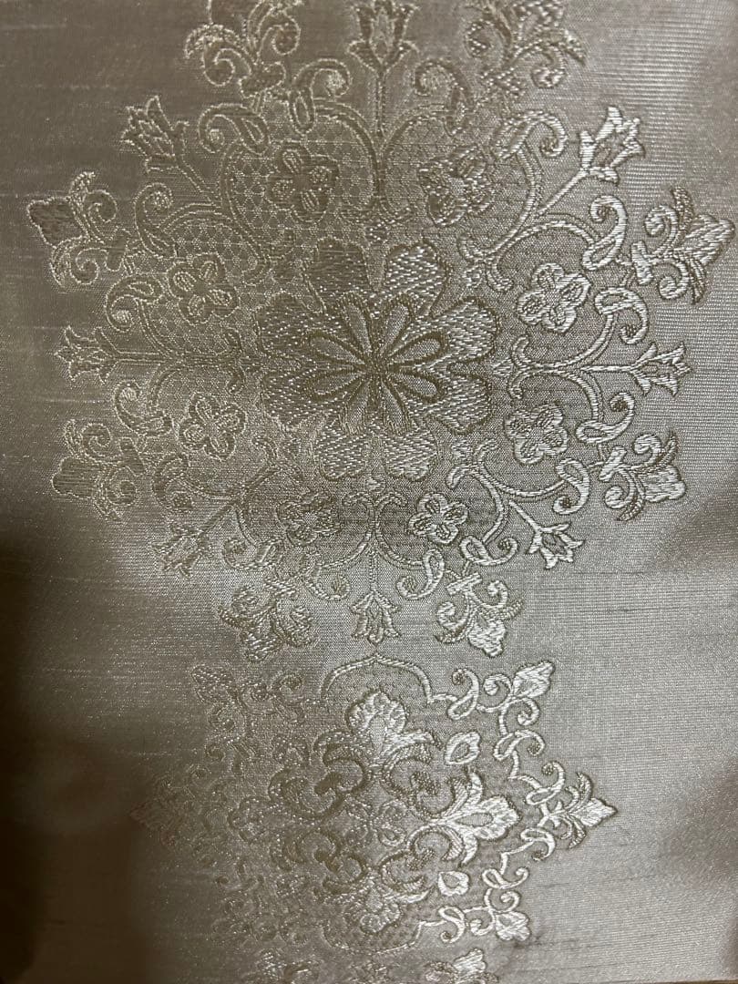 最終値下げ⭕️新品 神田胡蝶 華紋刺繍入りバック シルバー