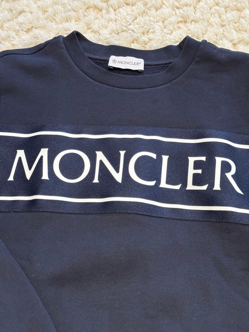 モンクレール キッズ ロゴ トレーナー スウェット 12 150㎝ ネイビー