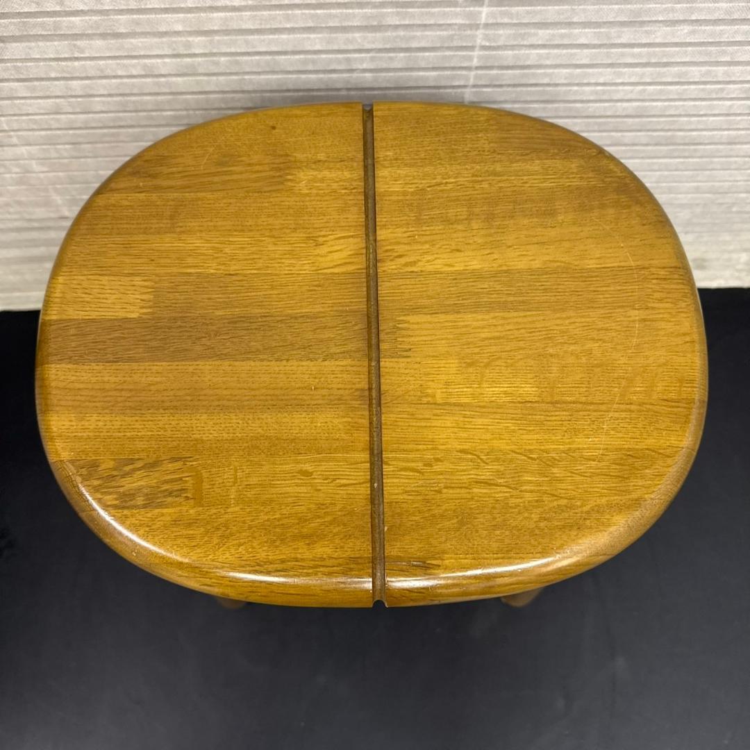 ☆カリモク家具　木製スツール　廃盤モデル　丸イス　刈谷木工　1997年製