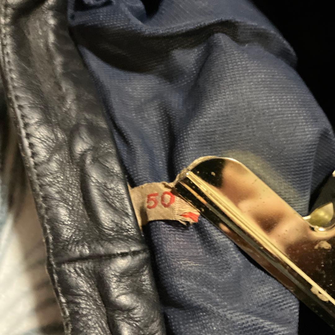 70s ユーロビンテージ フランス製？ シングルライダース ailee zip