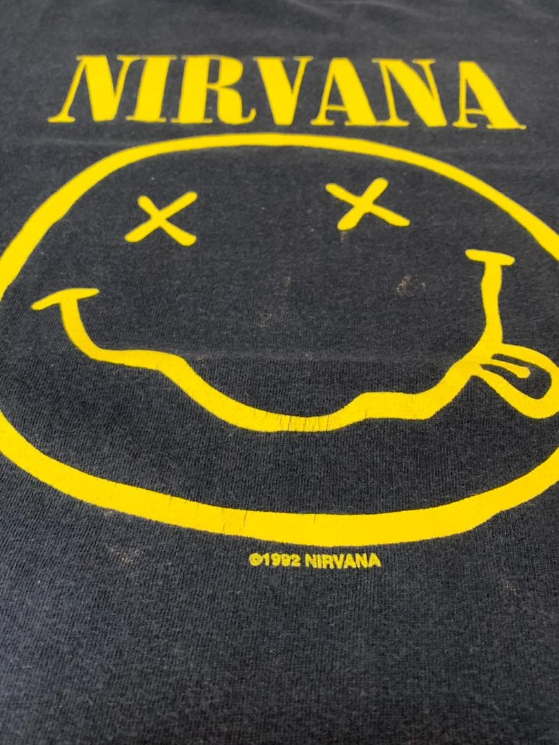 [NIRVANA SMILE] ヴィンテージTシャツ GILDAN ブラック