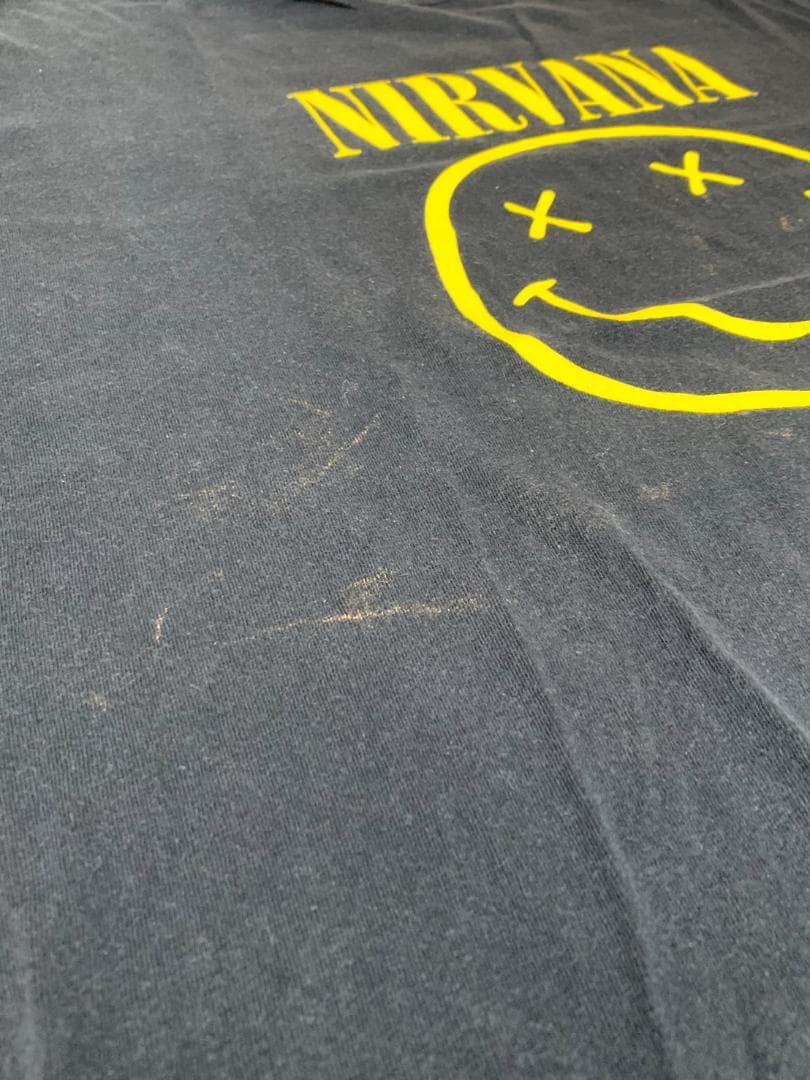 [NIRVANA SMILE] ヴィンテージTシャツ GILDAN ブラック