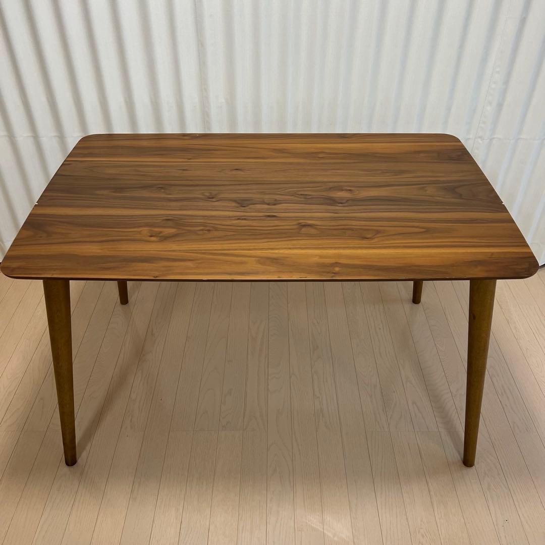 地域限定送料込み【TOMTE】　ウォールナット　ダイニングテーブル120cm