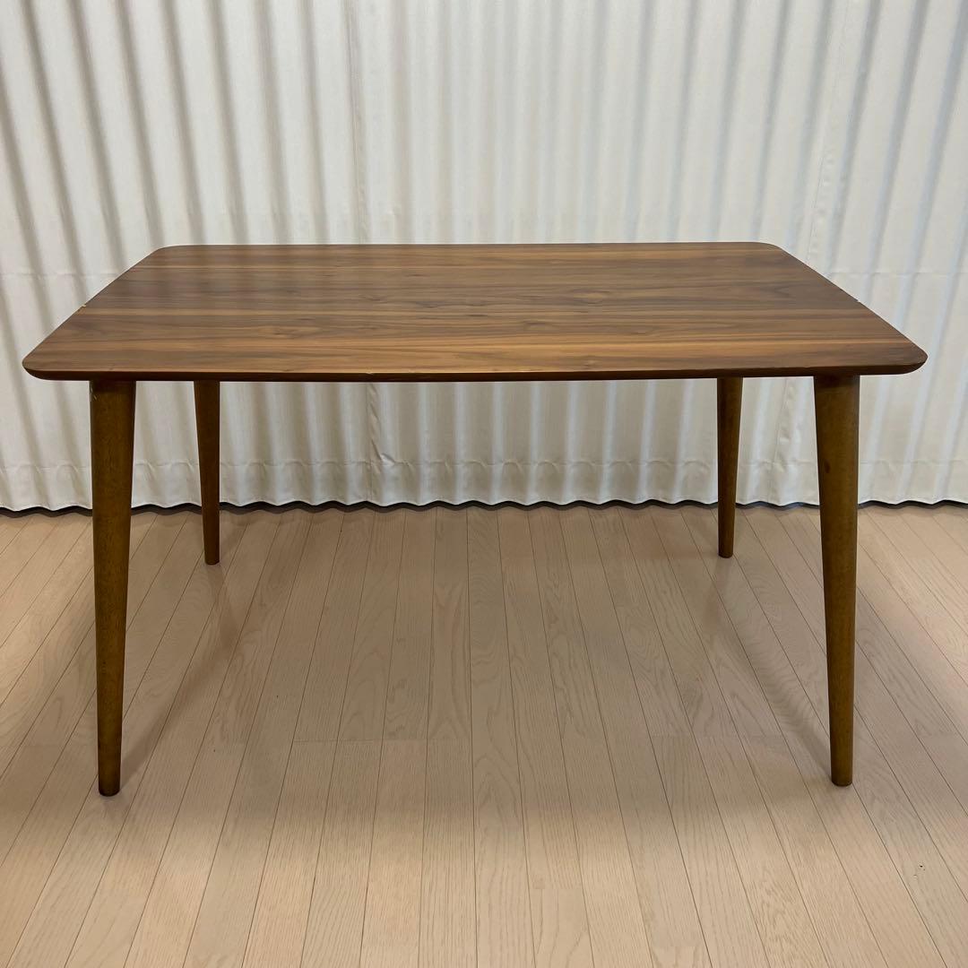 地域限定送料込み【TOMTE】　ウォールナット　ダイニングテーブル120cm