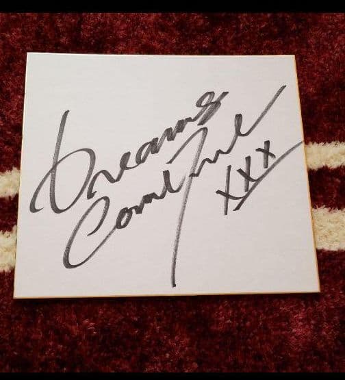 DREAMS COME TRUE 　直筆 サイン色紙