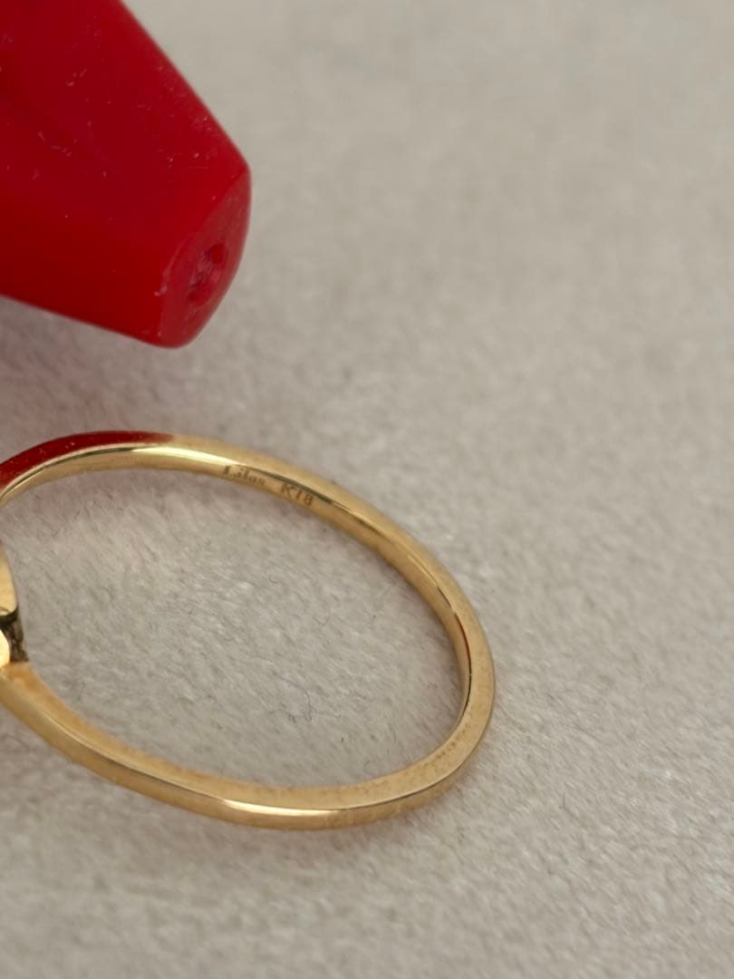 lilas スピックアンドスパン　フクリン　18k ダイヤリング　13号