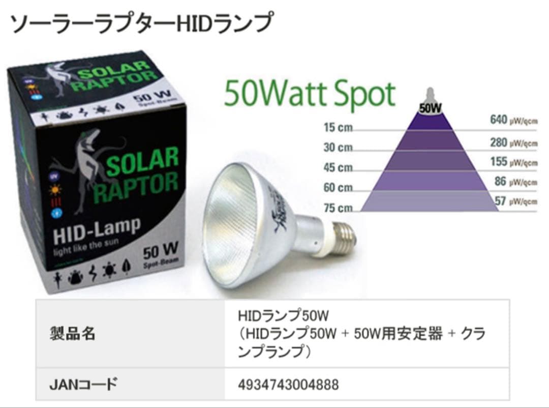 最終値下げ　ソーラーラプター　UV 50W メタハラ　HIDランプ