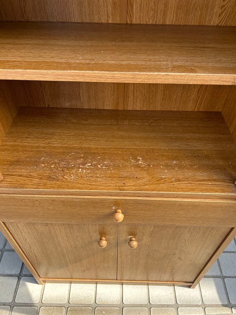 【昭和レトロ・アンティーク】食器棚　カップボード　キャビネット　飾り棚