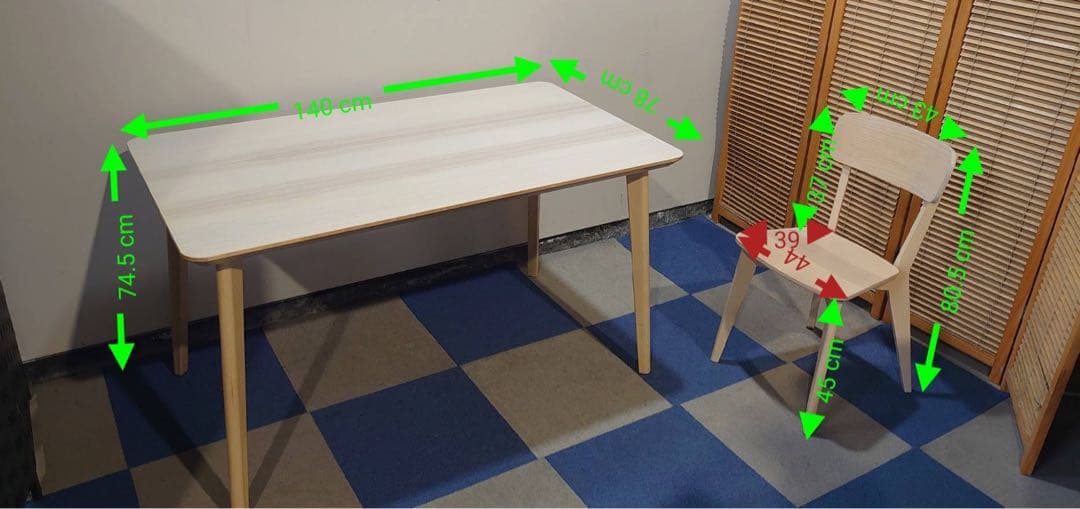 東京都23区送料込 ◆ IKEA二人かけ食卓セット(TPH4796)