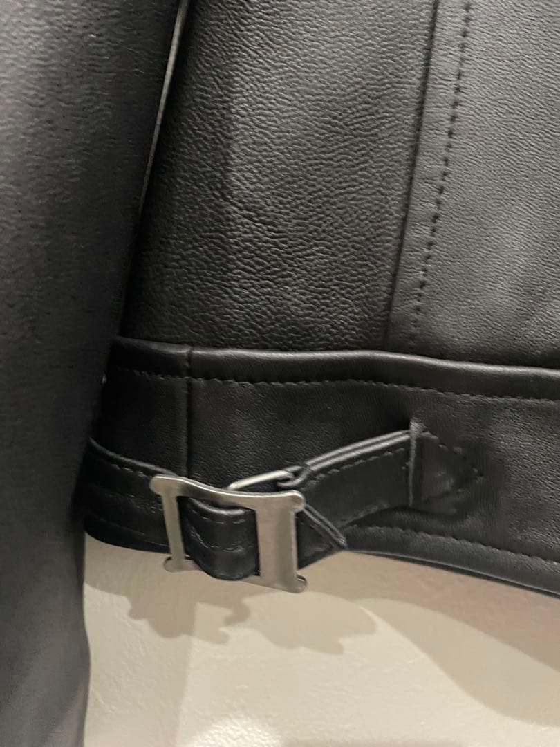 バックナンバー　レザージャケット 羊革 ブラック　シングルライダース　コーチ