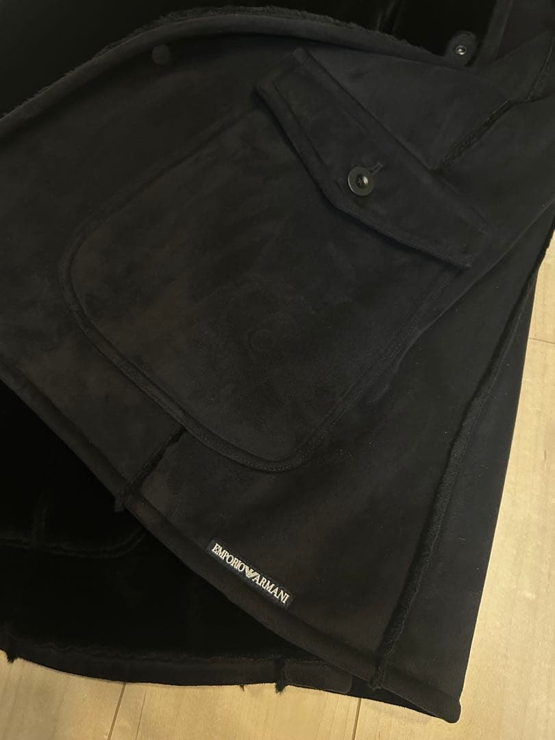 【値下げ】エンポリオアルマーニ ムートン風ボアコート