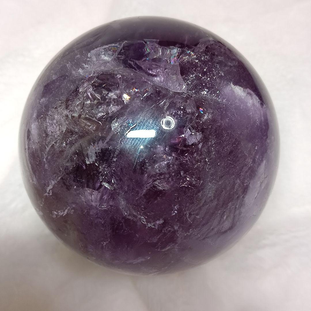 アメジスト 紫水晶 パワーストーン 球形 10.5cm