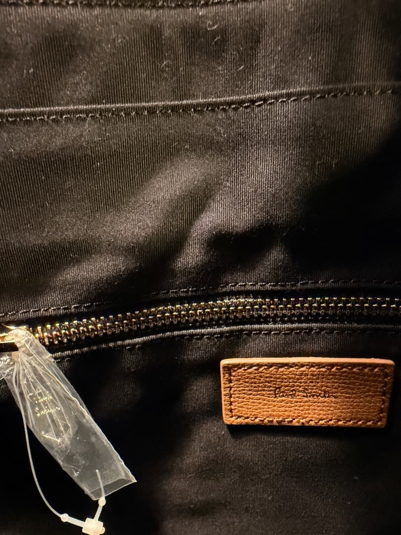 ポールスミス　Paul Smithキャメル 合成皮革 ビジネスバッグ