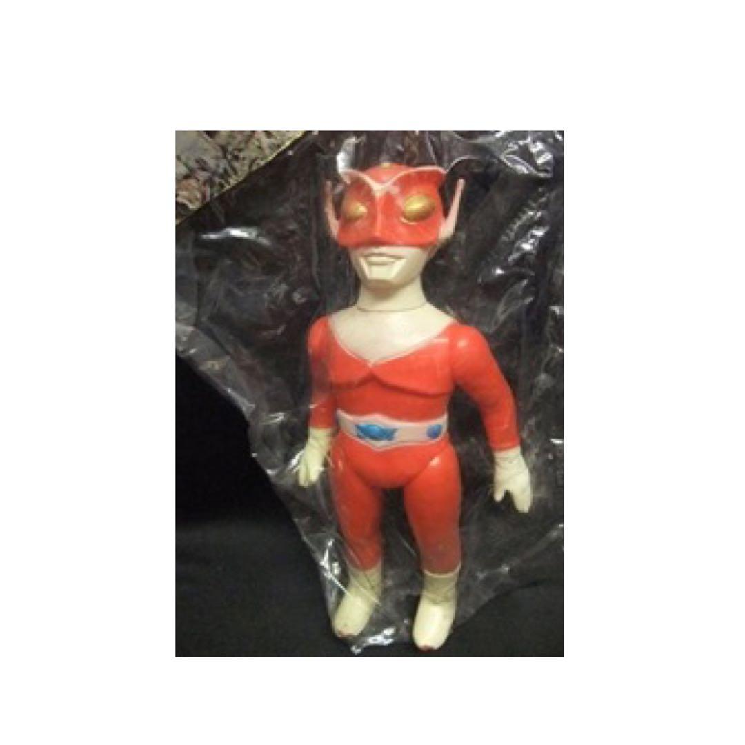 激レア 無版権 レッドマン パチ ソフビ ブルマァク マルサン ベアモデル