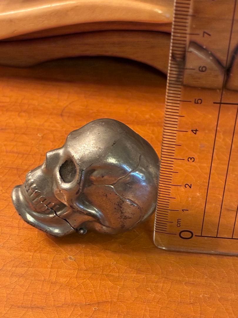 ビンテージ　スカル　髑髏　骸骨　アンティーク　灰皿　マッチ　ミッドセンチュリー