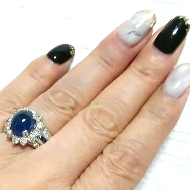 最終値下げ‼️6.40ctダイヤサファイアK18G　大幅値下げ‼️