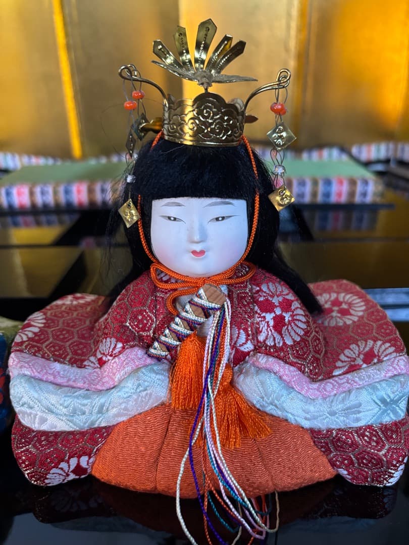 祐月作　木目込み人形　15人揃い