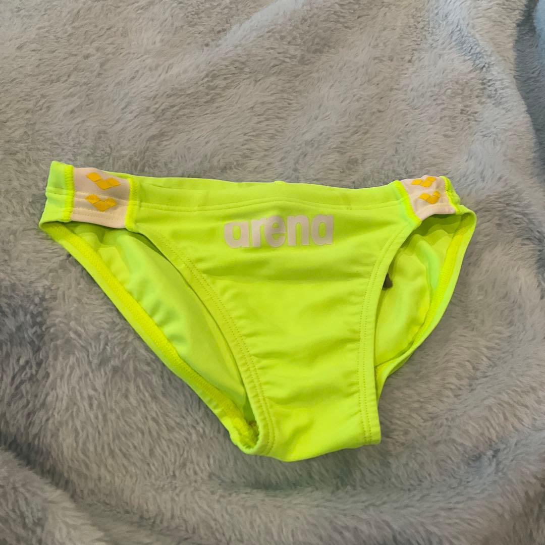 arena 蛍光イエロー 競泳水着 S