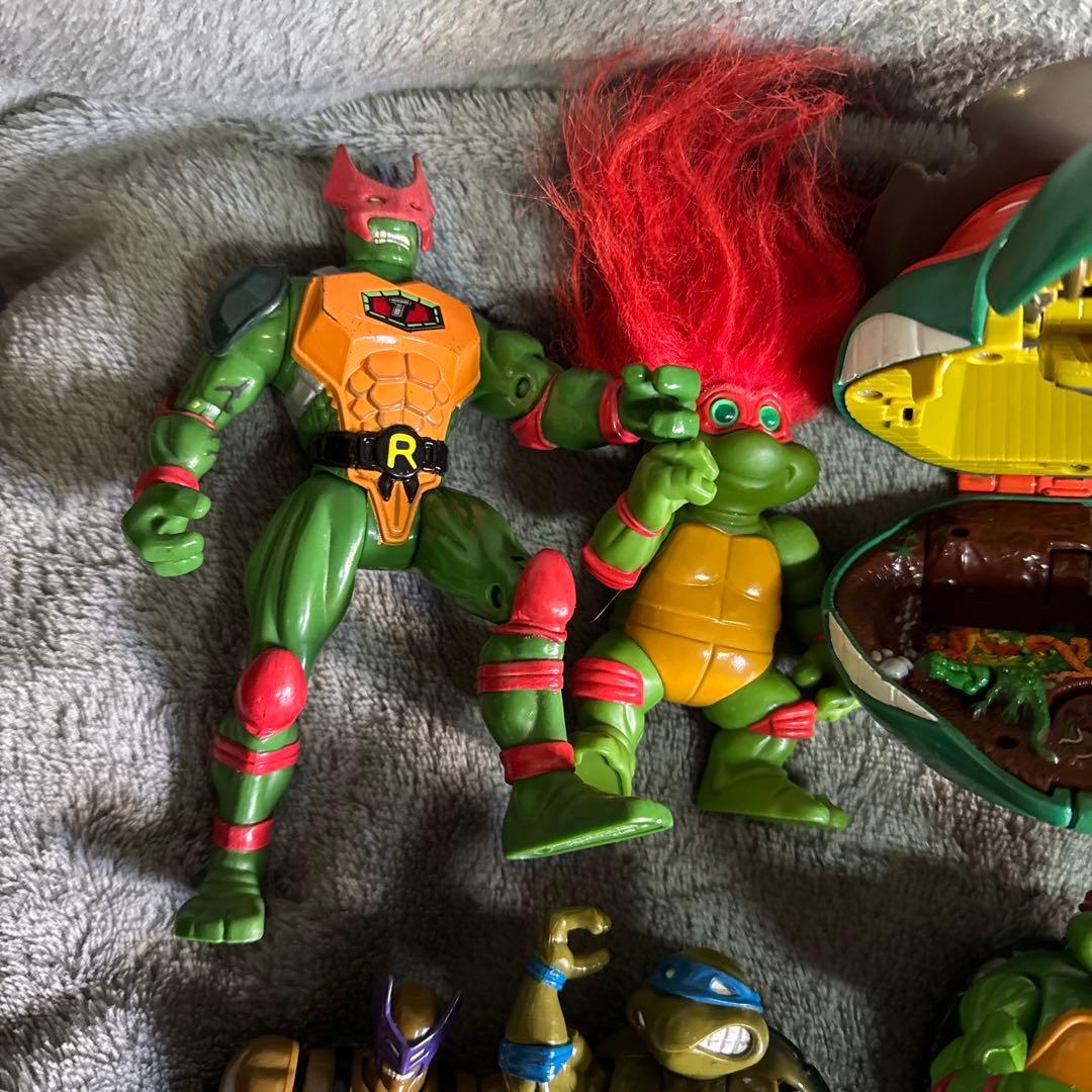 ミュータントタートルズ　1990年代　レトロ　フィギュア