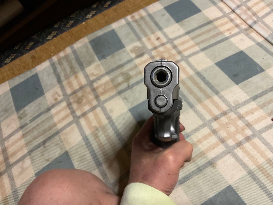 ルガーP85。東京マルイ　プラスチック製エアガン。銃口ゴム付き／【付属品欠品】