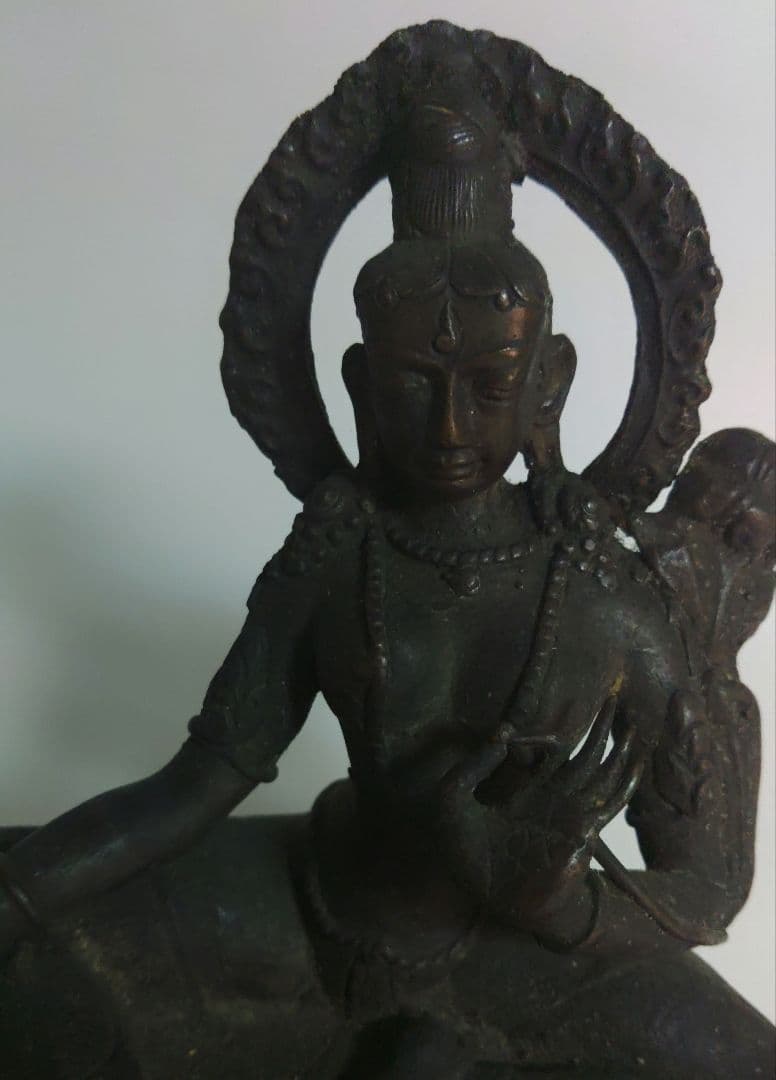 チベット　仏像　古銅　銅製　エ10