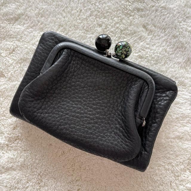 未使用 イアパピヨネ がま口 二つ折り 財布 sampoコラボ