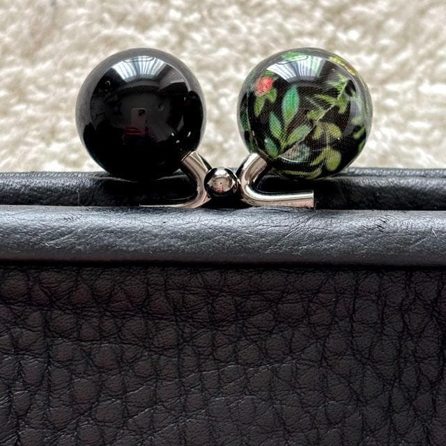 未使用 イアパピヨネ がま口 二つ折り 財布 sampoコラボ