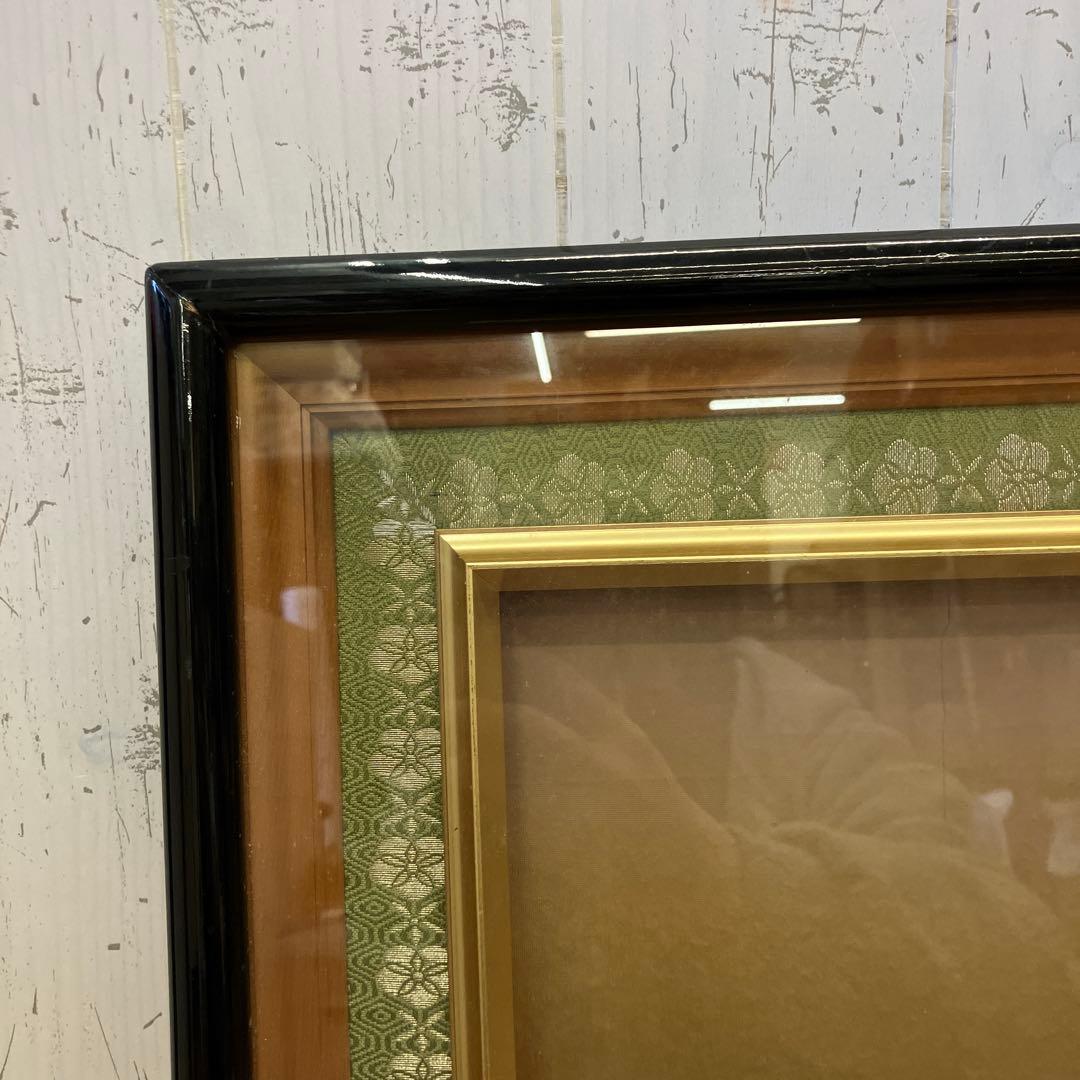 昭和レトロ 七福神 大黒天 恵比寿 押し絵 立体画 日本画 額縁 芸術 骨董品