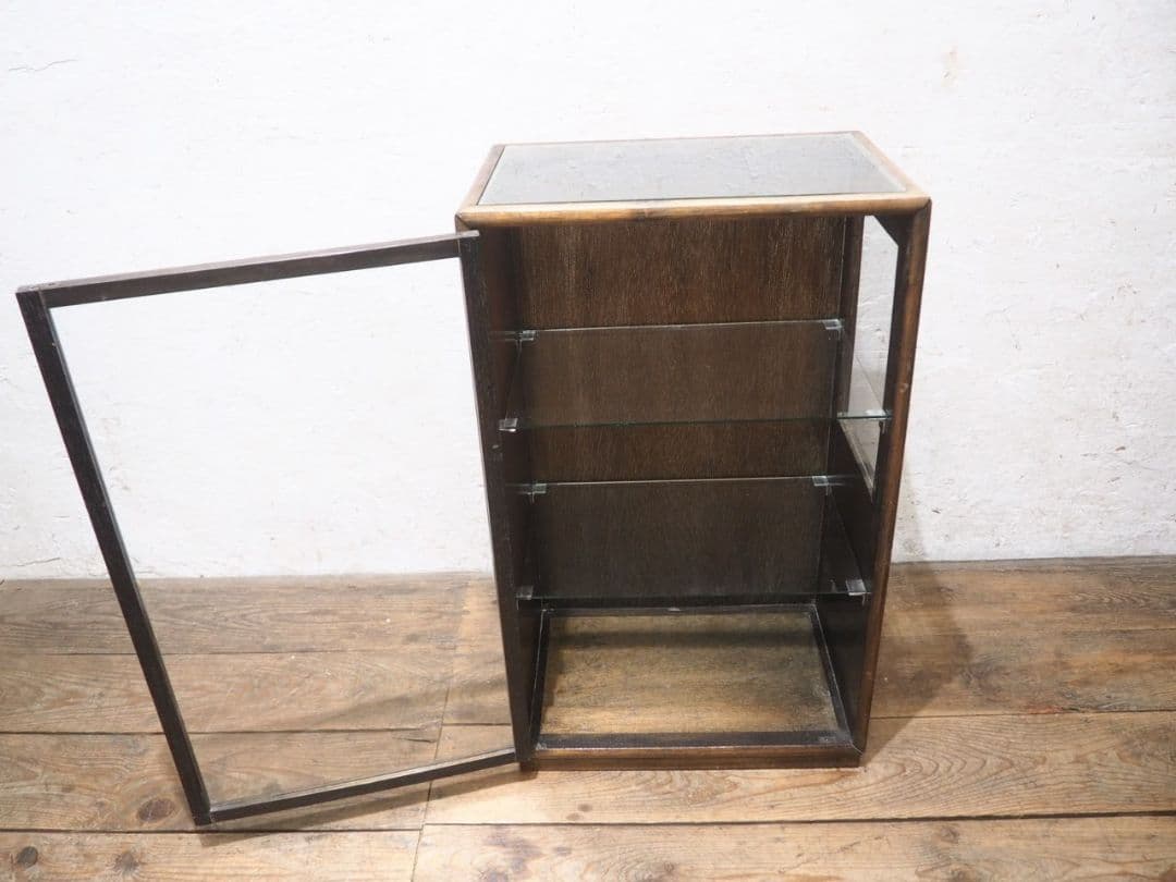 1146 ガラスケース　飾り棚　ショーケース　小物入れ　レトロ　アンティーク