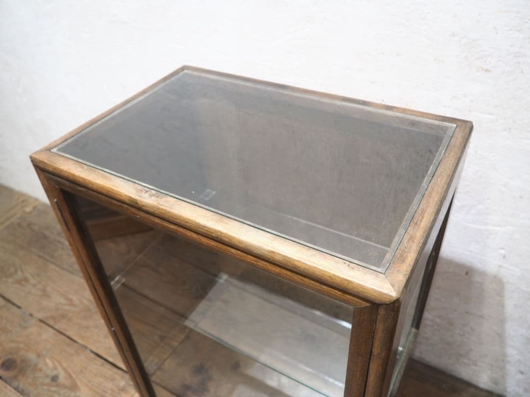 1146 ガラスケース　飾り棚　ショーケース　小物入れ　レトロ　アンティーク